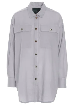 Blur Cotton Skjorte Med Krave-BITTE KAI RAND New