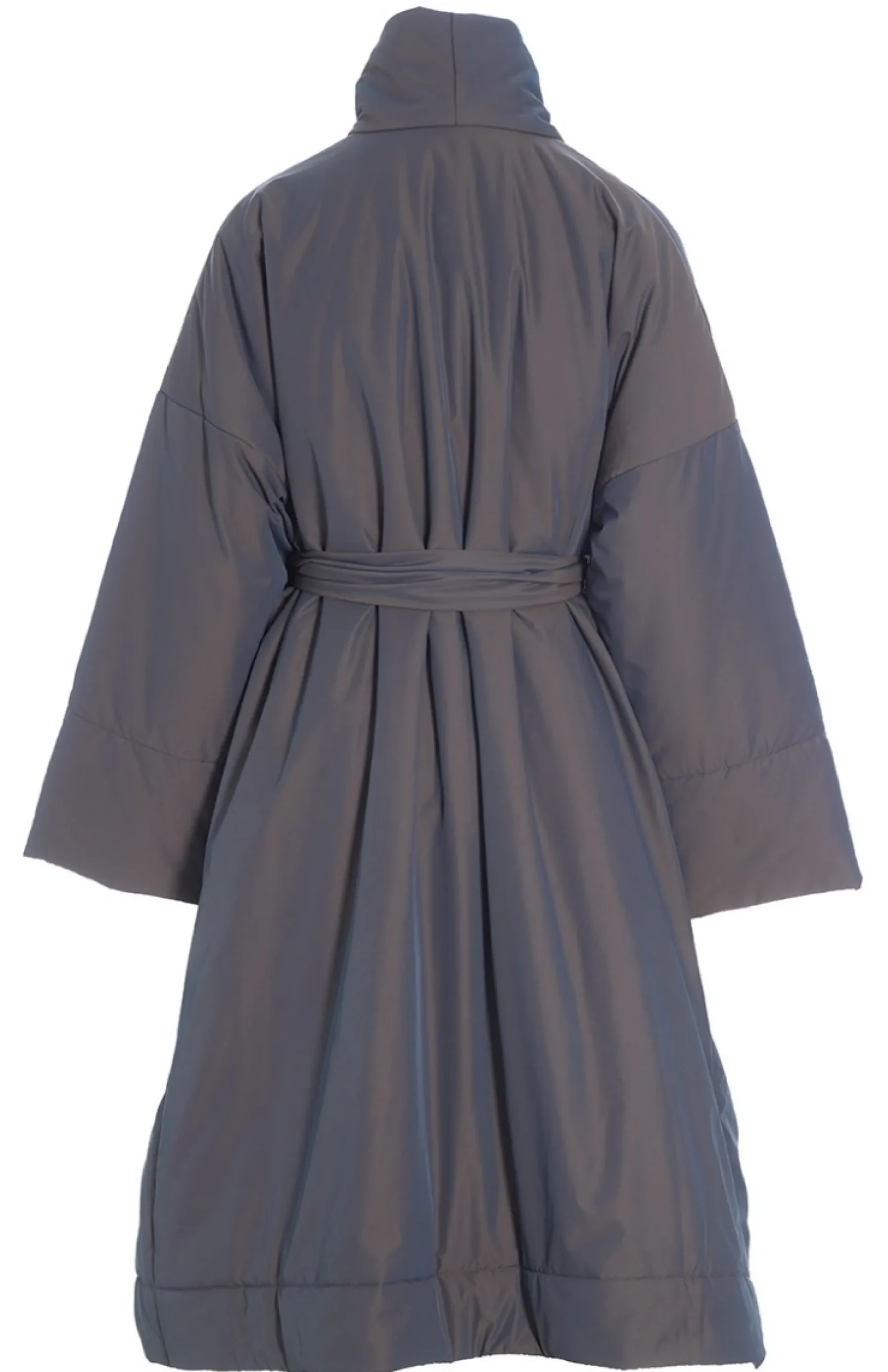 Changeant Nylon Frakke Med Baelte-BITTE KAI RAND Outlet