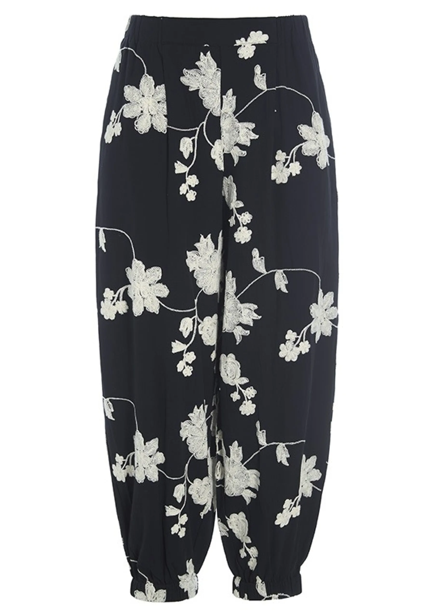 Embroidered Flower Bukser-BITTE KAI RAND