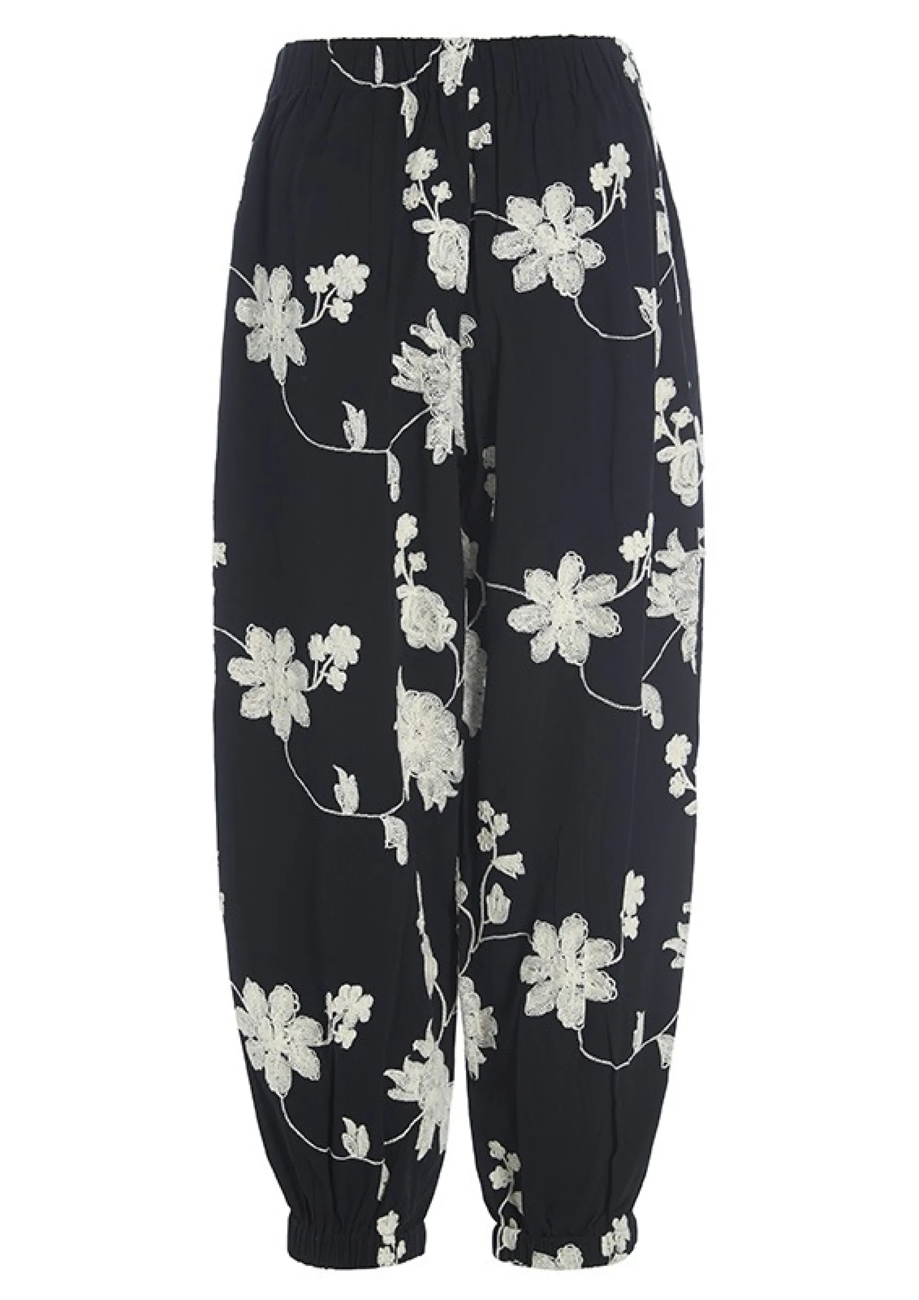 Embroidered Flower Bukser-BITTE KAI RAND