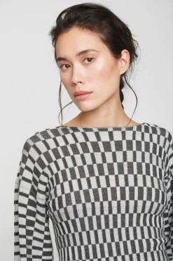 Floret Knit Bluse Med Badudskaering-BITTE KAI RAND