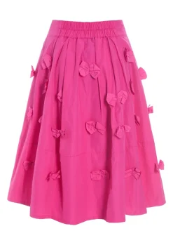 Fukkura Poplin Nederdel Med Slojfer-BITTE KAI RAND Sale