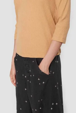 Globe Rib Bluse Med 3/4 Aerme-BITTE KAI RAND Sale