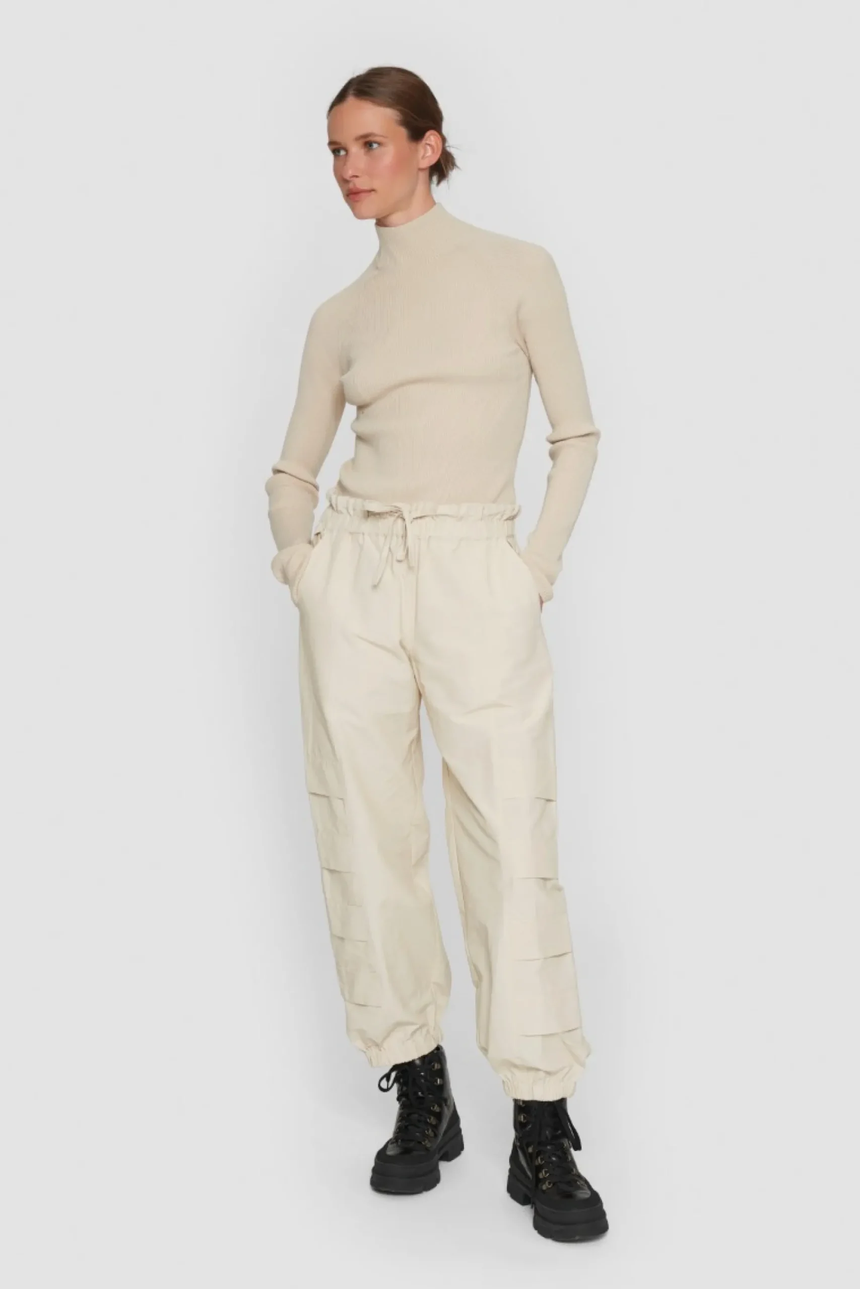 Kawamure Cotton Elastik Bukser-BITTE KAI RAND