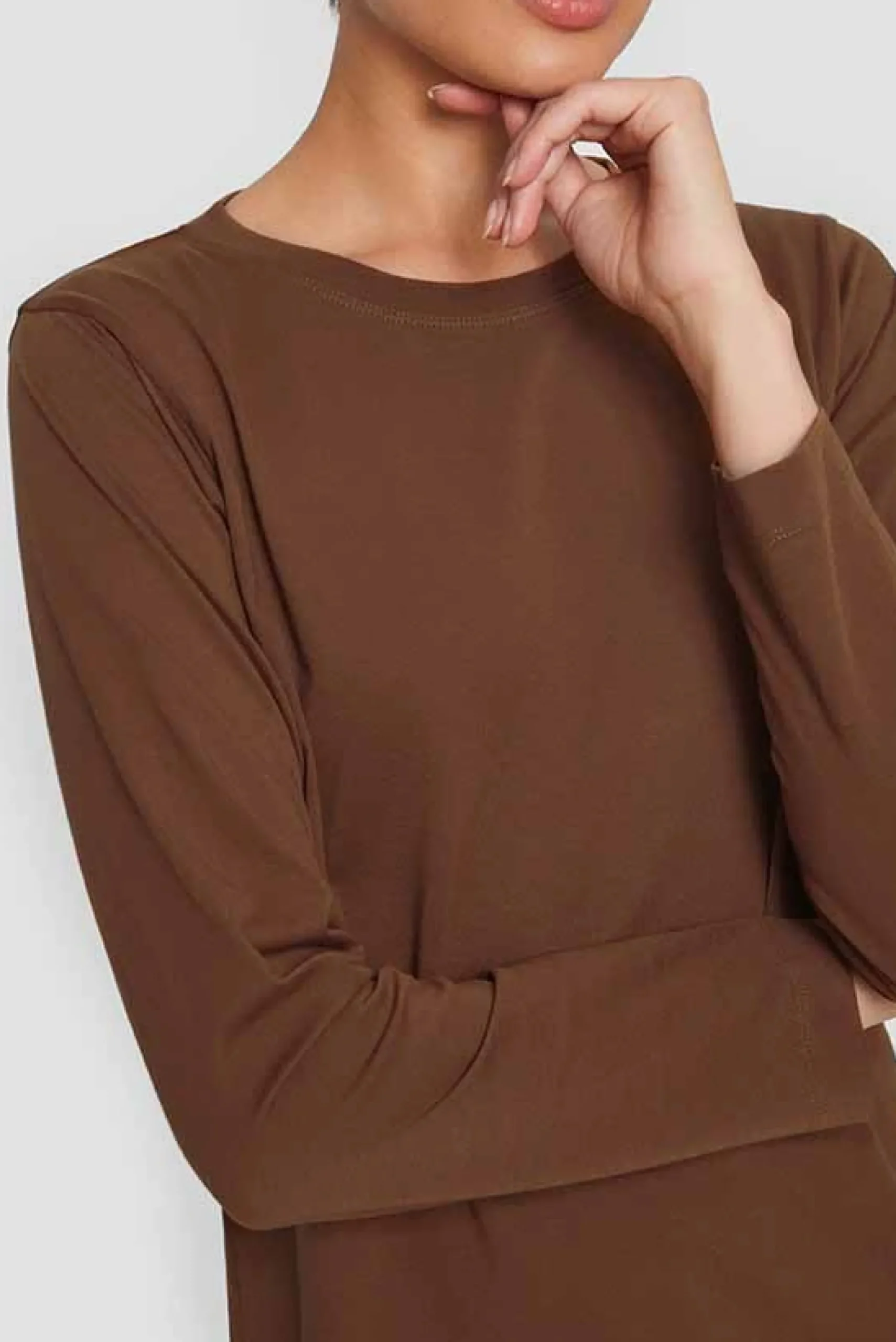 Shinzui Pima Cotton Langaermet T-Shirt-BITTE KAI RAND Clearance