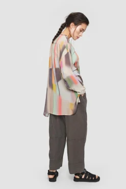 Soft Colour Block Fsc Skjorte-BITTE KAI RAND Clearance