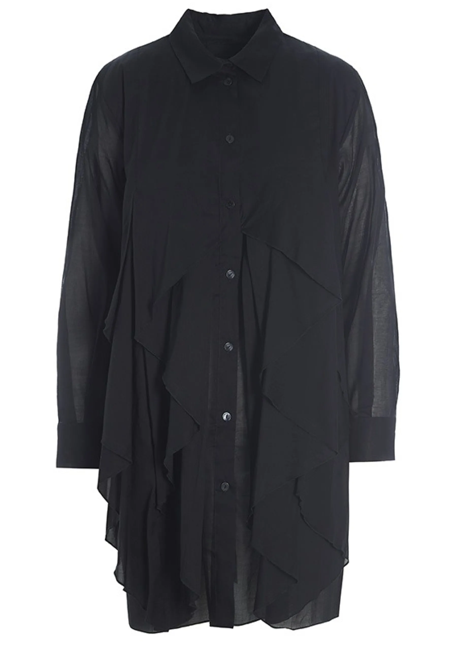 Washi Voile Origami Skjorte-BITTE KAI RAND Hot